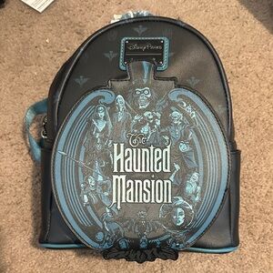Loungefly The Haunted Mansion Blue & Black Mini Backpack